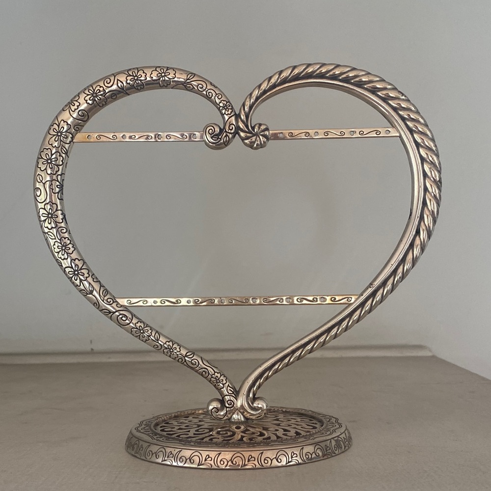 Brighton Silver Heart Jewelry Stand